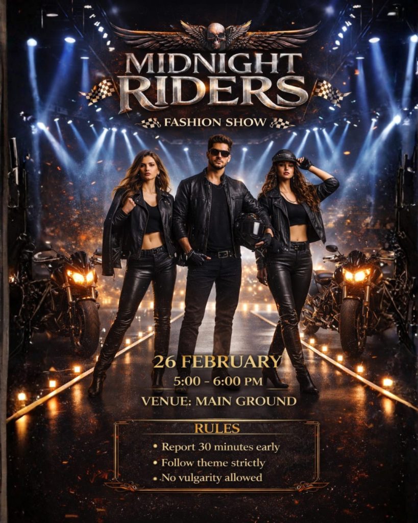 Mignight Riders Midnight Riders Fashion Show at Yuva Kaushal 2026: Bold Style Takes the ...
